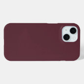 ブルゴーニュ無地のー色 Case-Mate iPhoneケース (裏面 (横))