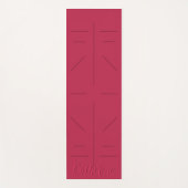 ブルゴーニュ無地のー裏打ちヨガマット ヨガマット (正面)