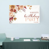 ブルゴーニュ焼けオレンジフローラ誕生会 横断幕 (トレードショー)