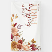 ブルゴーニュ焼けオレンジフローラ誕生会 横断幕 (縦)