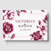 ブルゴーニュ牡丹とトリプル縁どガールバプテスマ ゲストブック (正面)