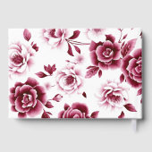 ブルゴーニュ牡丹とトリプル縁どガールバプテスマ ゲストブック (裏面)