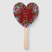 ブルゴーニュ牡丹とブルーバラ結婚ズ ハンドファン (正面)