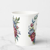 ブルゴーニュ牡丹とブルーバラ結婚ズ 紙コップ (右)