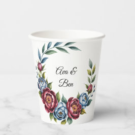 ブルゴーニュ牡丹とブルーバラ結婚ズ 紙コップ