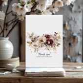 ブルゴーニュ牡丹のエレガントな結婚式の招待状 招待状