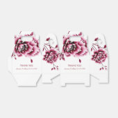 ブルゴーニュ牡丹結婚の花のフローラありがとう フェイバーボックス (折り畳みなし)