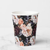 ブルゴーニュ牡丹花柄 紙コップ (裏面)