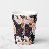 ブルゴーニュ牡丹花柄 紙コップ (右)