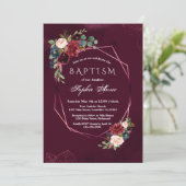 ブルゴーニュ王室のフローラ幾何学少女バプテスマ 招待状 (スタンド正面)