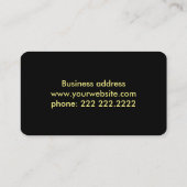 ブルゴーニュ王室のレザー金ゴールド名刺モノグラム 名刺 (裏面)