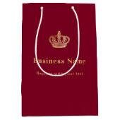 ブルゴーニュ王室のー紙ショッピングバッグ ミディアムペーパーバッグ (正面)