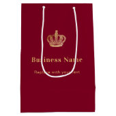 ブルゴーニュ王室のー紙ショッピングバッグ ミディアムペーパーバッグ (裏面)