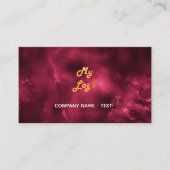 ブルゴーニュ瑪瑙のqrコードロエレガントゴ 名刺 (正面)