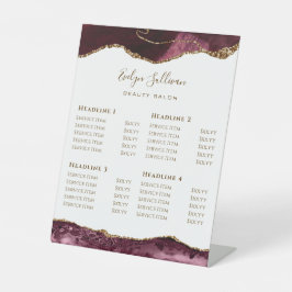 ブルゴーニュ瑪瑙美しいサロン台座標識 台座サイン