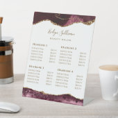 ブルゴーニュ瑪瑙美しいサロン台座標識 台座サイン (インサイチュ)