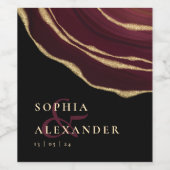 ブルゴーニュ瑪瑙 ワインラベル (シングルラベル)