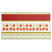 ブルゴーニュ白とライムグリーン 枕カバー (正面右)