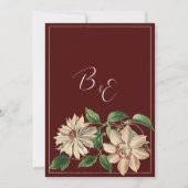 ブルゴーニュ白フローラ植物保存日 招待状 (裏面)