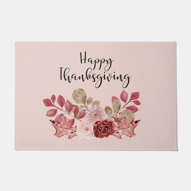 ブルゴーニュ秋のフローラ ドアマット (正面)