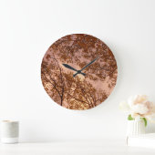 "ブルゴーニュ秋の抽象芸術"壁時計 ラージ壁時計 (ホーム)