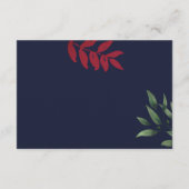 ブルゴーニュ秋の結婚式詳細 エンクロージャーカード (裏面)