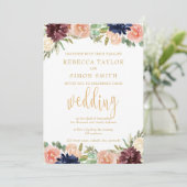 ブルゴーニュ秋の結婚式 招待状 (スタンド正面)