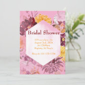 ブルゴーニュ秋の葉ブライダルシャワー招待 招待状 (スタンド正面)