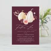 ブルゴーニュ秋インラブオータムブライダルシャワー 招待状 (スタンド正面)