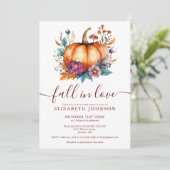 ブルゴーニュ秋インラブカボチャブライダルシャワー 招待状 (スタンド正面)