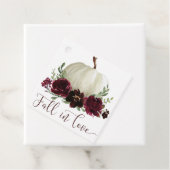 ブルゴーニュ秋インラブサンキューメッセージカード フェイバータグ (インサイチュ)