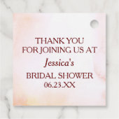 ブルゴーニュ秋インラブサンキューメッセージカード フェイバータグ (裏面)