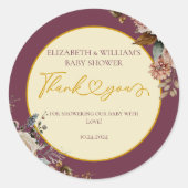 ブルゴーニュ秋インラブ秋フローラブルゴーニュエレガント ラウンドシール (正面)