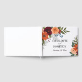 ブルゴーニュ秋ガーデン結婚フローラズゲストブック ゲストブック (全面)