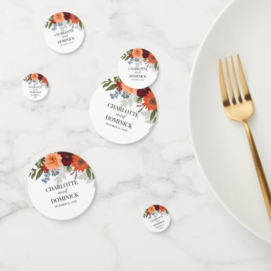 ブルゴーニュ秋ガーデン結婚フローラ コンフェッティ (グループ)