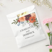 ブルゴーニュ秋ガーデン結婚フローラ フェイバーバッグ (封をした状態)