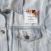 ブルゴーニュ秋ガーデン結婚フローラ 缶バッジ (インサイチュ)