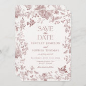 ブルゴーニュ秋トイレデジュイフローラ保存日 招待状 (正面/裏面)