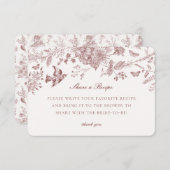 ブルゴーニュ秋トイレデジュイ共有アレシピインサート エンクロージャーカード (正面/裏面)