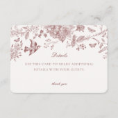 ブルゴーニュ秋トイレデジュイ詳細カードインサート エンクロージャーカード (正面)