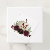 ブルゴーニュ秋パンプキンサンキューユーメッセージカード フェイバータグ (インサイチュ)