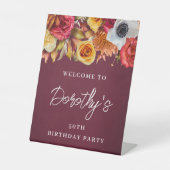 ブルゴーニュ秋フラワーズ50thバースデーパーティーへようこそ 台座サイン (正面)