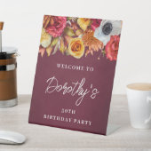 ブルゴーニュ秋フラワーズ50thバースデーパーティーへようこそ 台座サイン (インサイチュ)