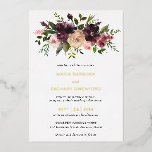 ブルゴーニュ秋フローラエレガントウェディング