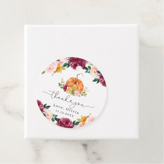 ブルゴーニュ秋フローラリトルカボチャ感謝していユー フェイバータグ (インサイチュ)