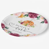 ブルゴーニュ秋フローラリトルカボチャ1歳 ペーパープレート (アングル)