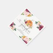 ブルゴーニュ秋フローラリトルカボチャ スタンダードカクテルナプキン (角)