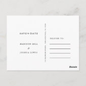 ブルゴーニュ秋フローラ結婚式の日付を保存 ポストカード (裏面)