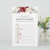 ブルゴーニュ秋ブライダルシャワー絵文字ゲーム (スタンド正面)