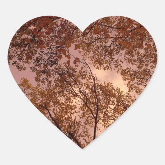 『ブルゴーニュ秋抽象芸術』シール ハートシール (正面)